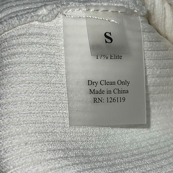 REVOLVE x Victor Glemaud White Ribbed Bodycon Mini Skirt, Women’s Small NWT - Picture 9 of 14